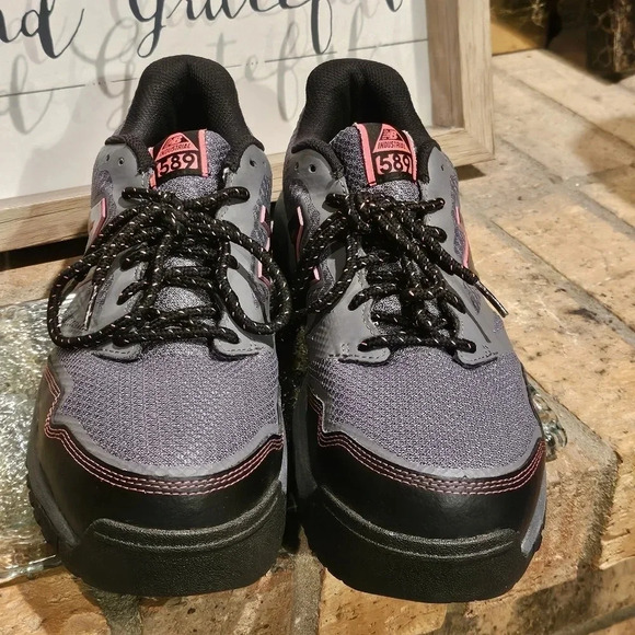 New Balance Composite Toe 589 Shoe - Wmns Sz 11 Grey / Pink #WID589T1 - Picture 2 of 9
